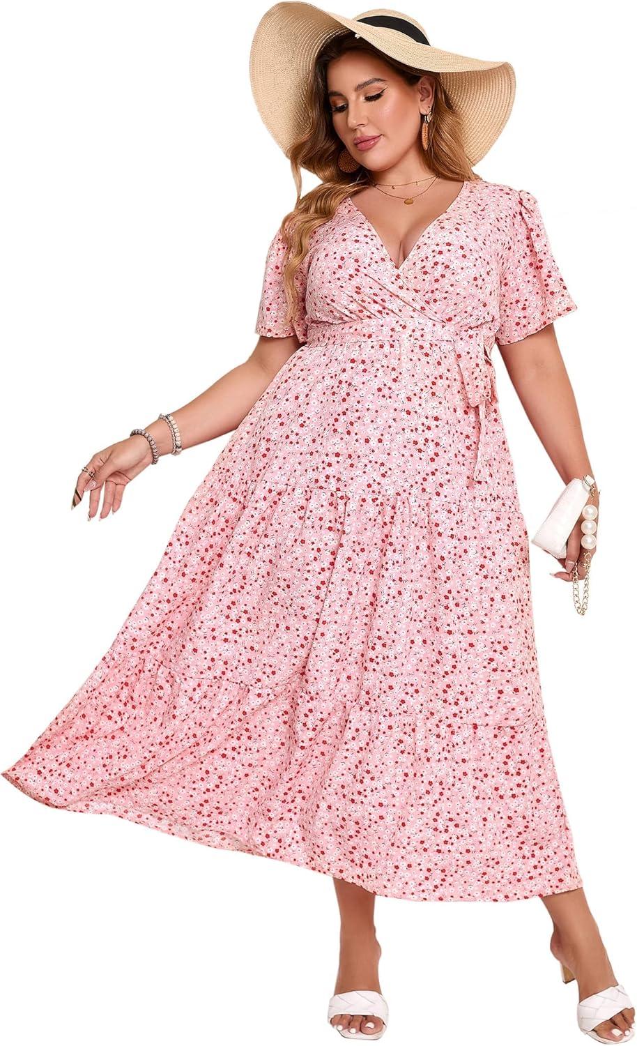 Our Honest Take on the KOJOOIN Plus Size Wrap Maxi Dress