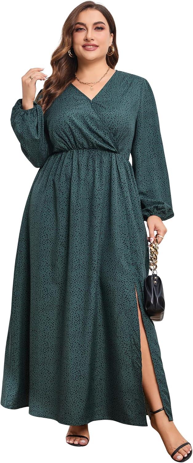 Our Take on the KOJOOIN Plus Size Wrap Maxi Dress: Style & Comfort Reviewed
