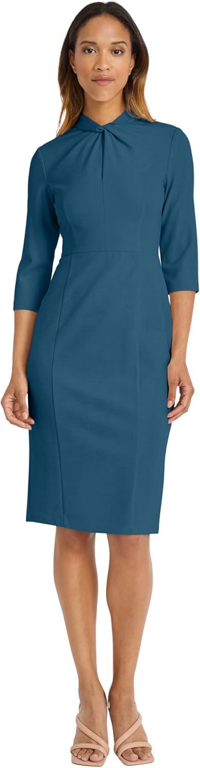 Our Honest Take on the Donna Morgan Twisted Neckline Sheath Dress