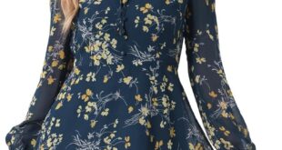 Why We Love the Allegra K 2025 Floral Mini Dress This Fall
