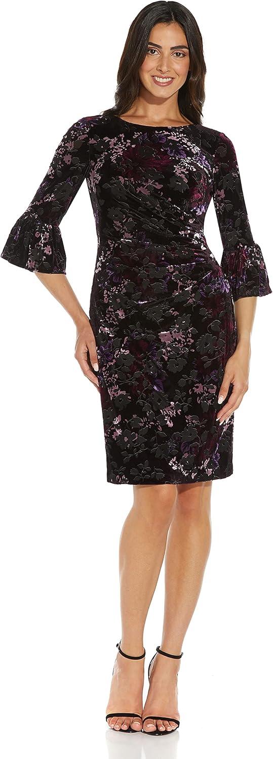 Our Take on the Adrianna Papell Velvet Burnout Sheath Dress