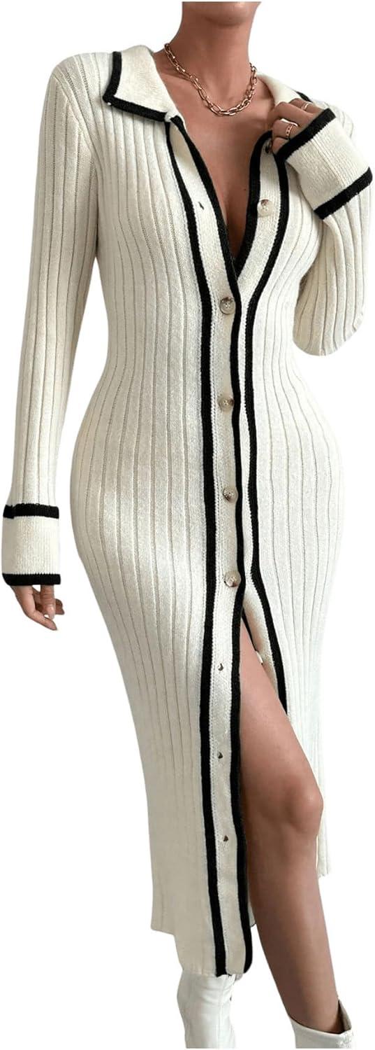 Our Take on the MakeMeChic Rib Knitted Midi Dress: Stylish & Versatile