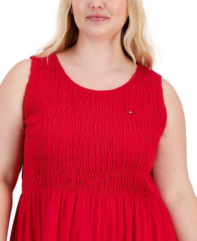 Our Take on Tommy Hilfiger's Plus ​Size Scarlet Smocked Maxi Dress