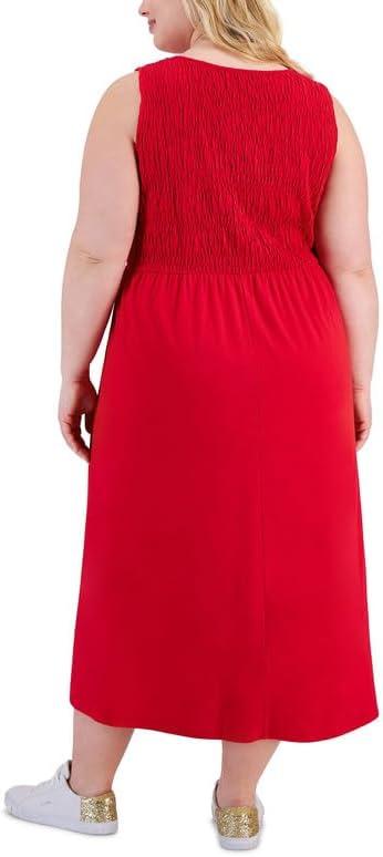 Our Take ⁤on Tommy Hilfiger's Plus Size scarlet Smocked ‌Maxi Dress