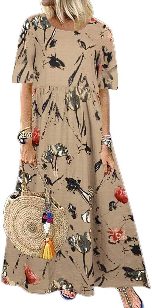 Our Take on the Akivide Boho⁣ Floral Maxi⁣ Dress: Casual & Comfy