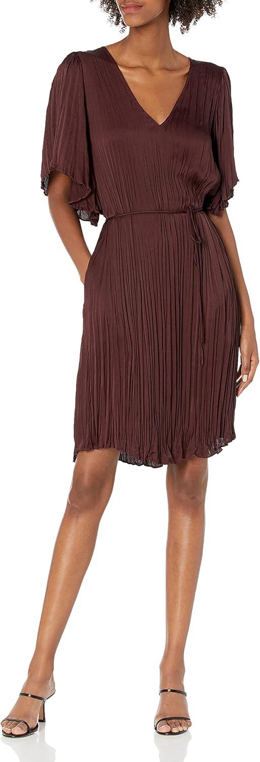 Our Take ​on Vince's Crushed Satin Flutter Sleeve Dress