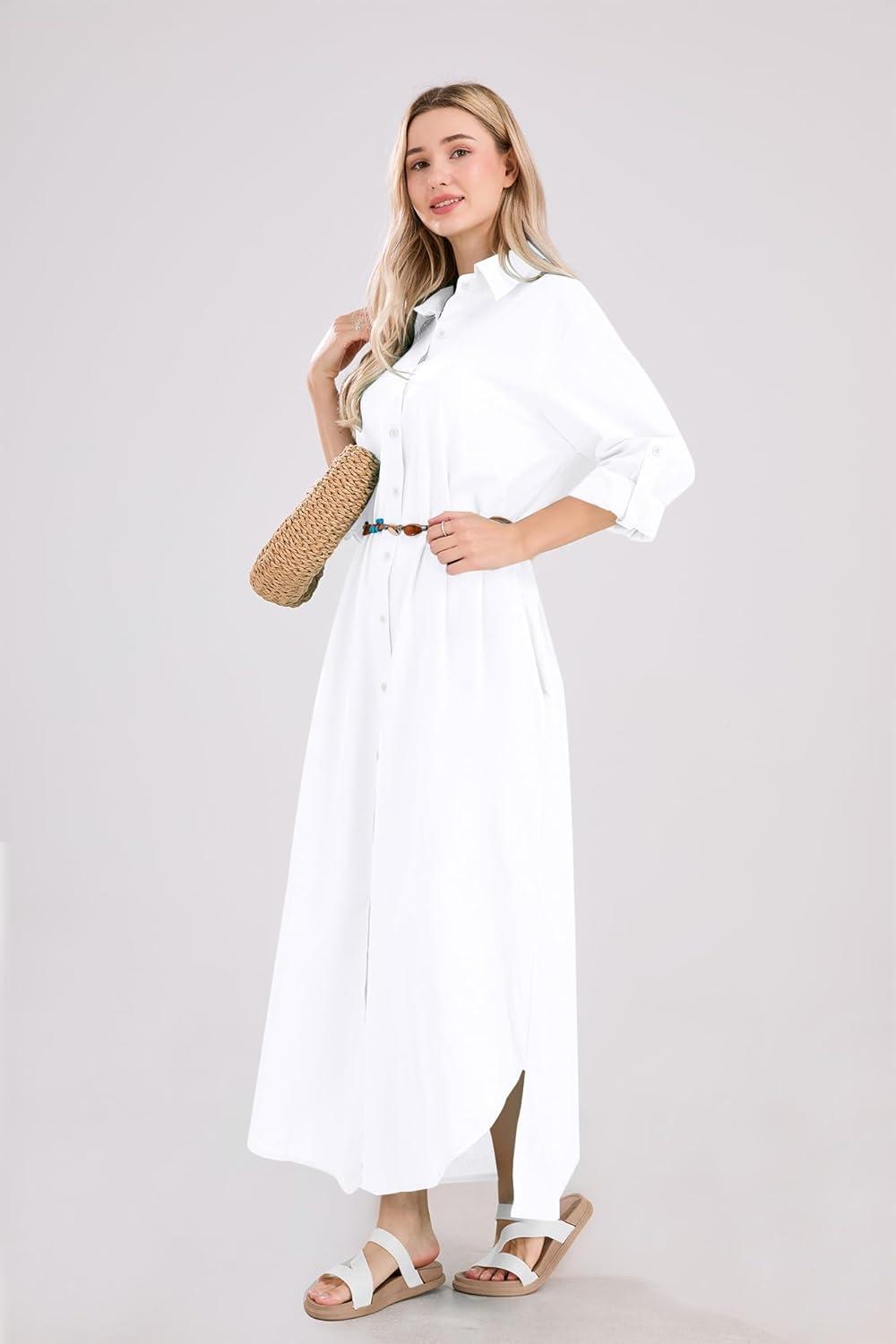 our ​Honest Take on UTCOCO's 2025⁢ casual Maxi Shirt Dress