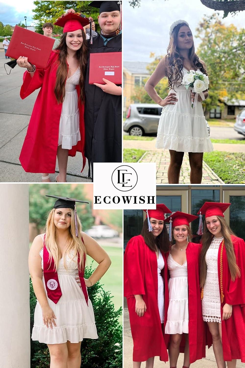 Our ⁤Take on ECOWISH's ⁤Elegant V-Neck Lace Mini summer ⁣Dress