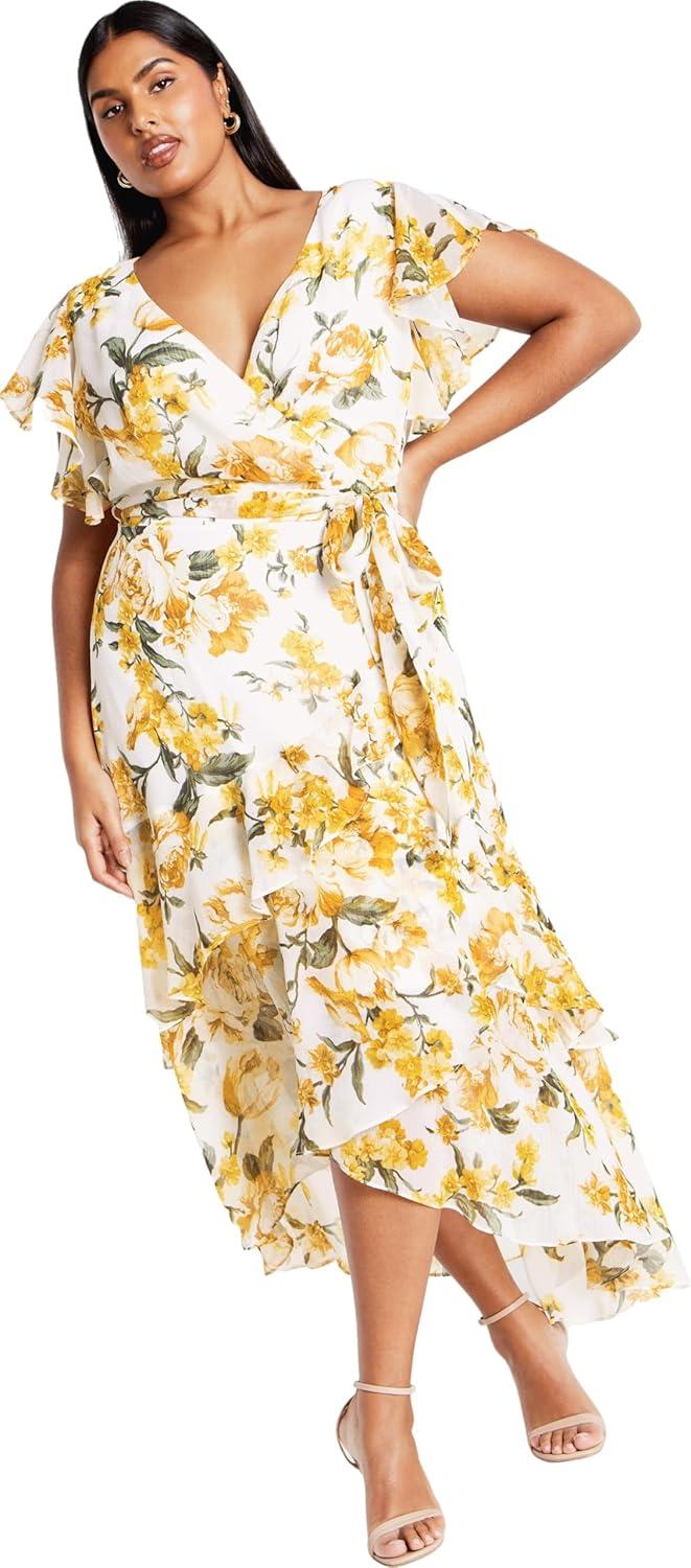 Our Honest Take on City Chic's Flirty Tier print ‍Maxi​ Dress