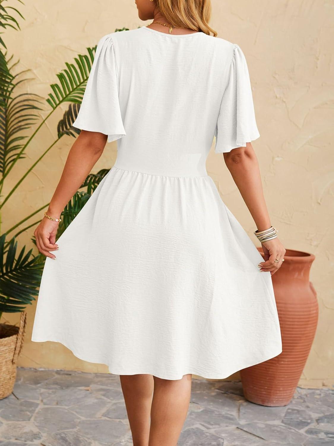 How ⁣We Felt About the ​Women's⁣ Ruched Wrap Summer Dress