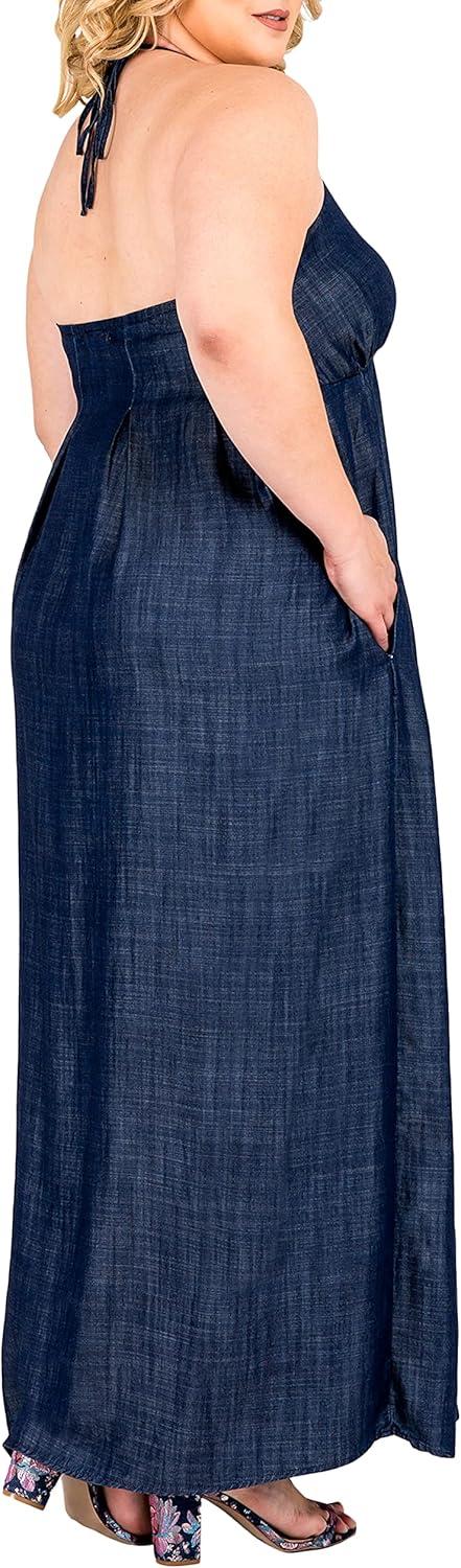 Our Honest Take on the Standards & Practices Plus Size‌ Denim Maxi Dress