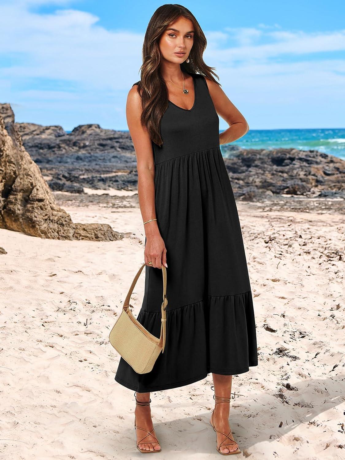 Our Take on the Prinbara sleeveless Summer Sundress: Casual & Comfy