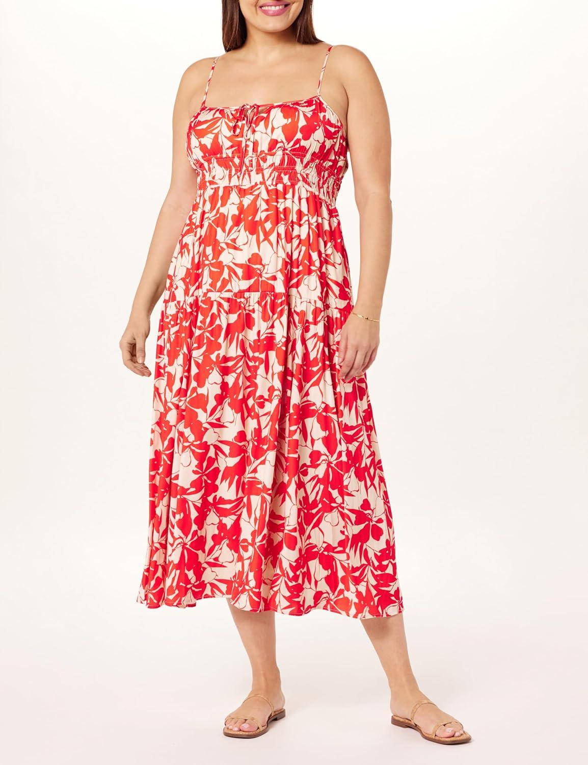 Our Take on The Drop's Tavia Tie-Front Tiered Maxi Dress