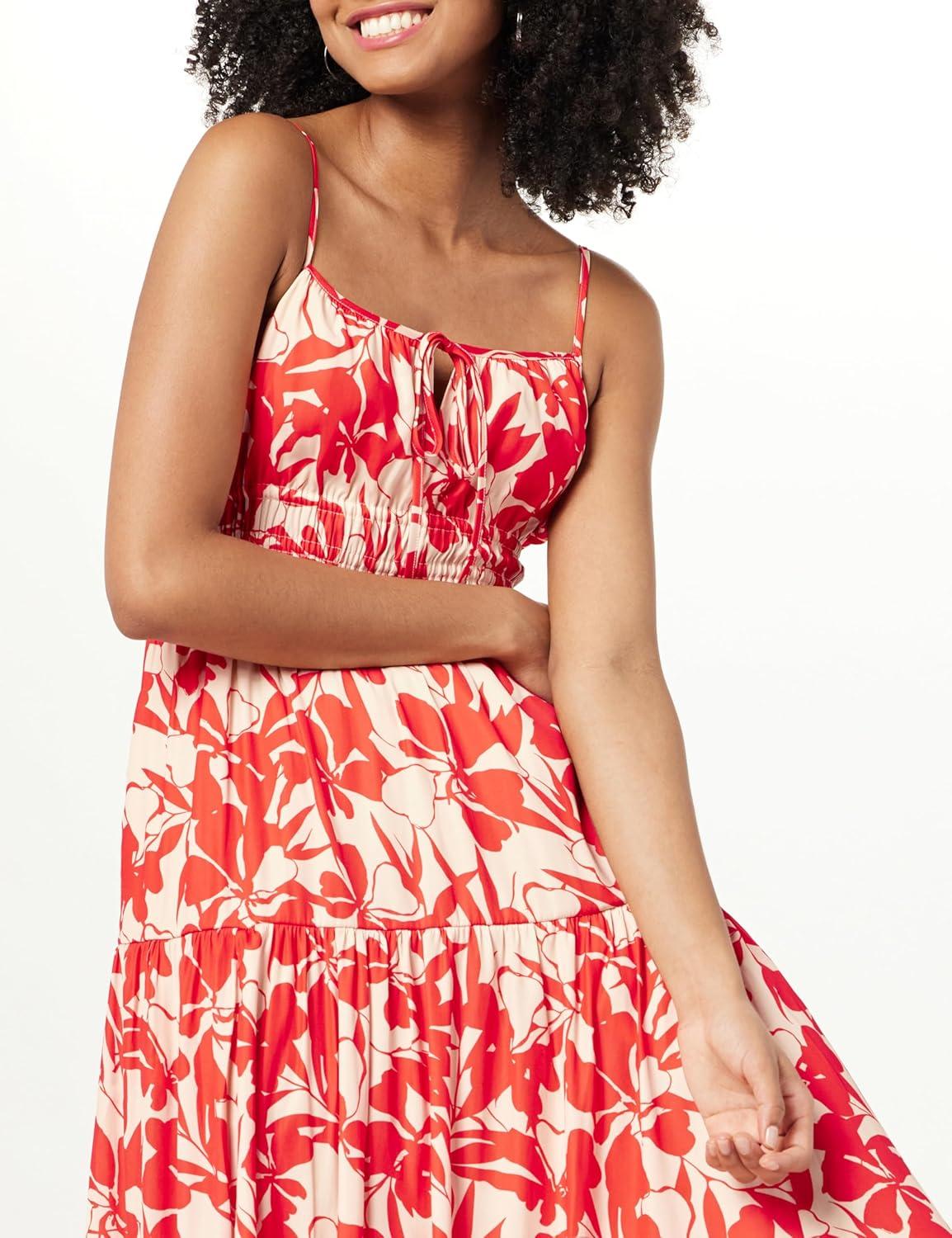 Our Take on The Drop's Tavia Tie-front Tiered ⁤maxi Dress