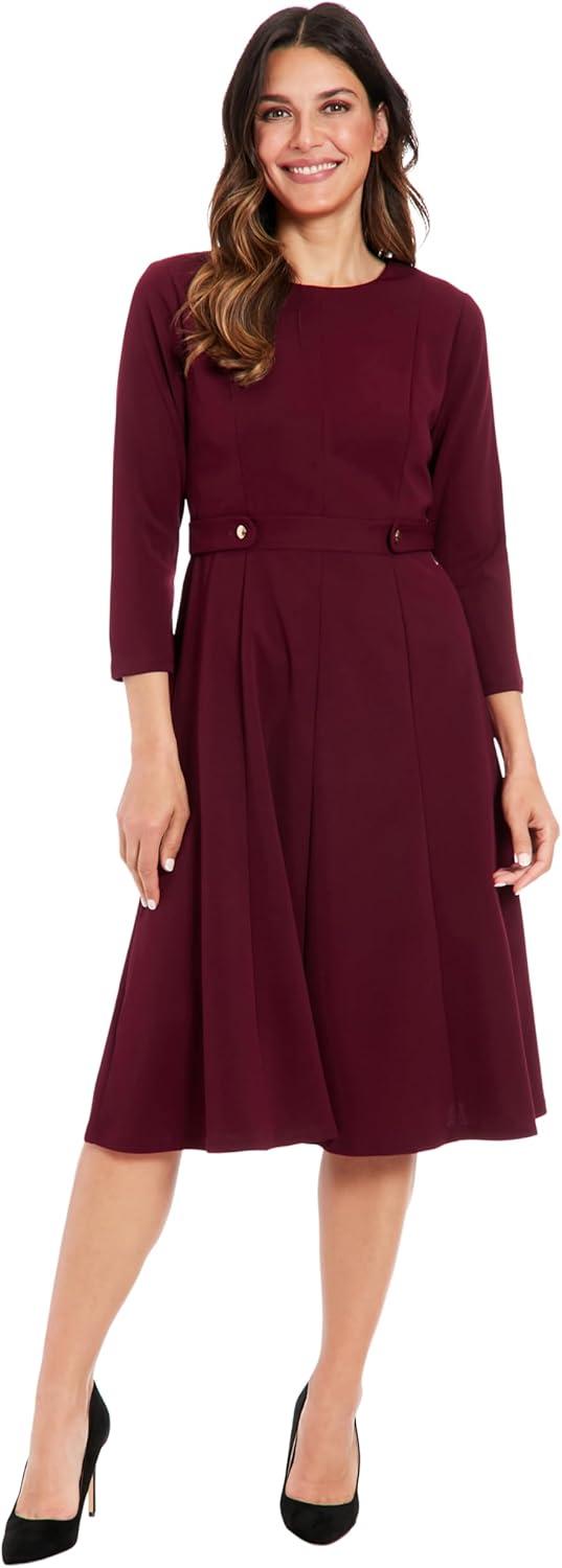 Our Take on the London Times Crepe Fit & Flare Midi Dress