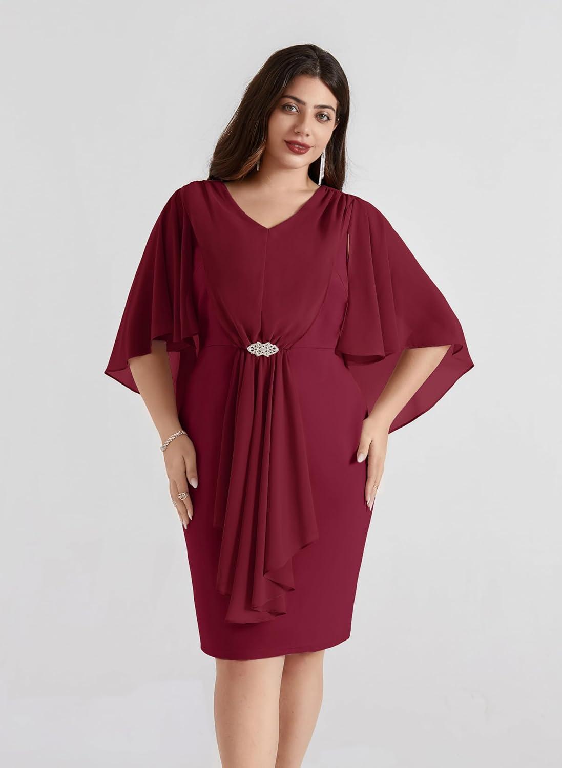 Our Honest Take on ⁤Hanna Nikole's Plus Size‌ Cocktail Cape Dress