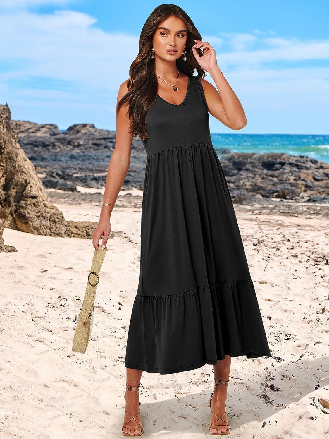 Our Take on the Prinbara Sleeveless⁣ Summer Sundress: Casual & Comfy