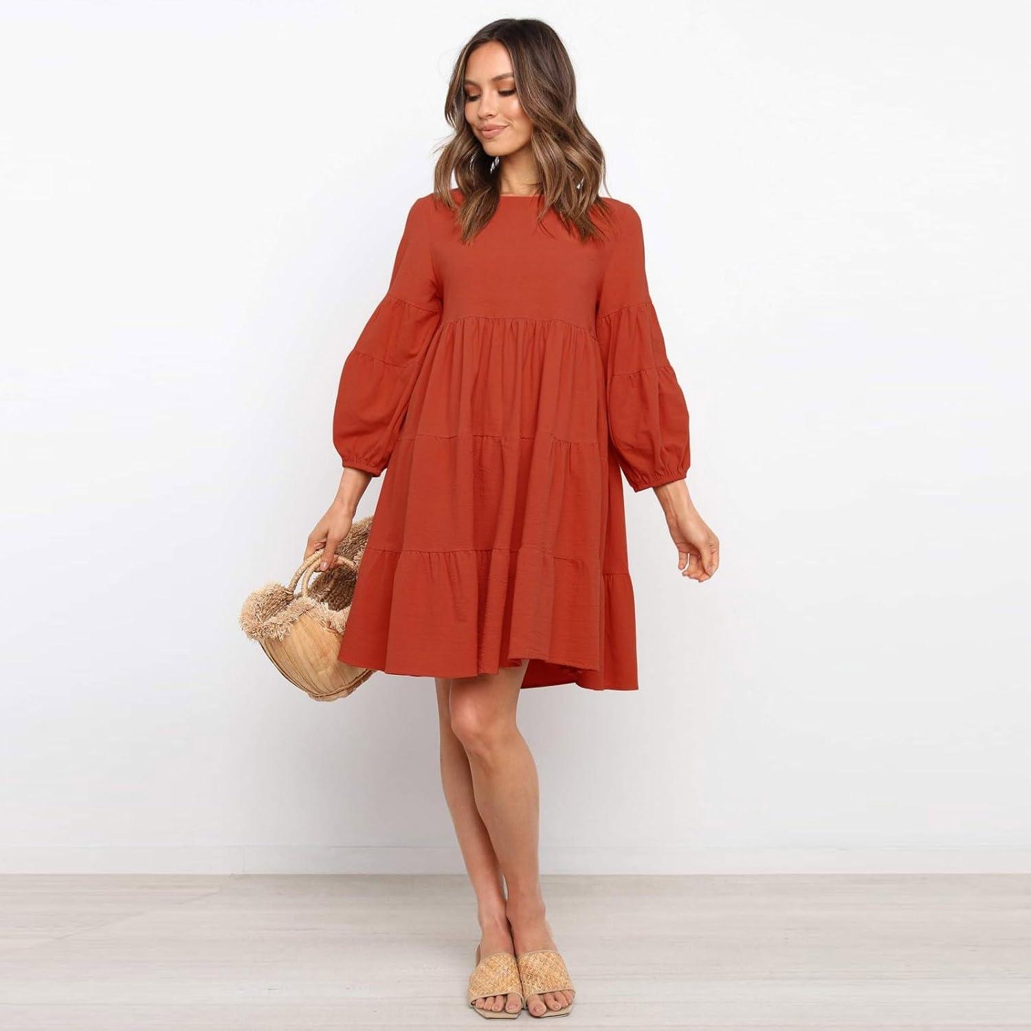 Discovering‍ Our Go-To ‍Casual ‍Long Sleeve Midi Dress: Comfort & Style Combined