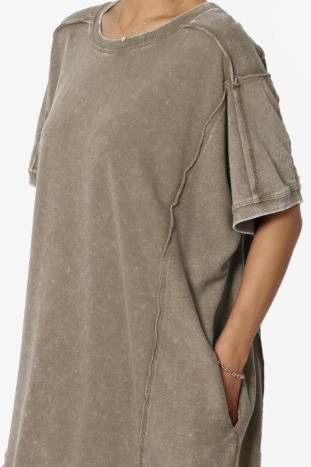 Our Take on TheMogan's Oversized Acid ​Wash T-Shirt⁢ Dress