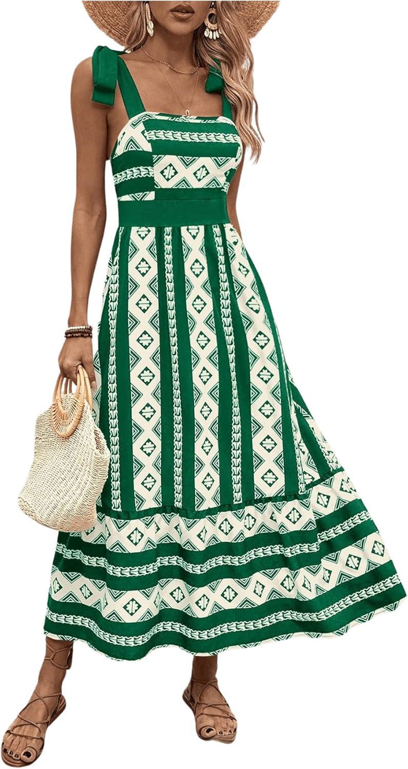 Our Take on ⁤SHENHE's Green Boho Maxi Dress:‍ Style and Fit Reviewed