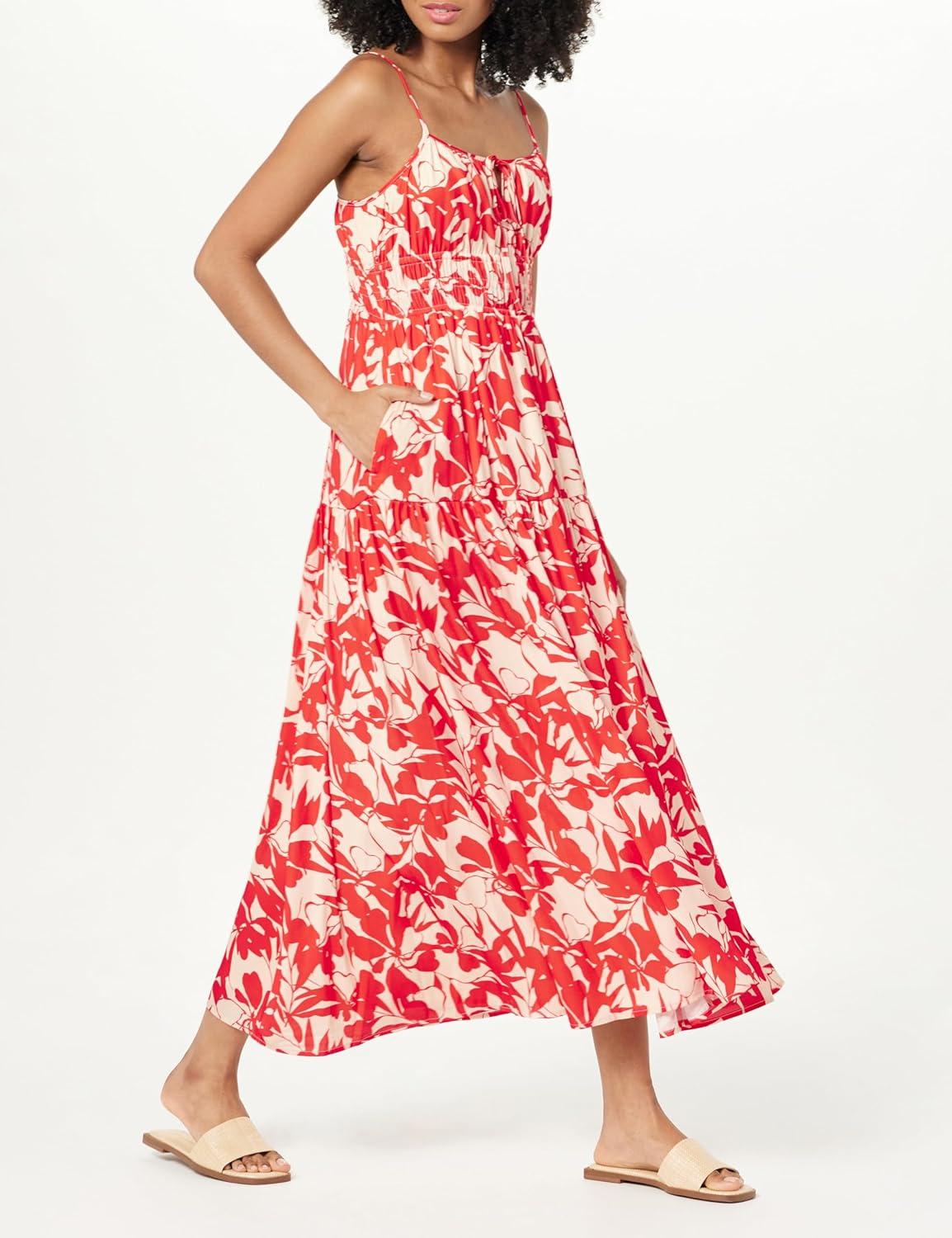 Our Take on The Drop's Tavia Tie-Front⁤ Tiered Maxi Dress