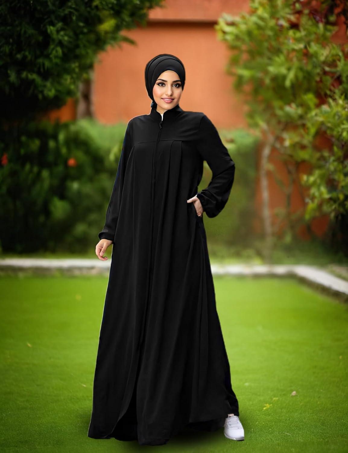 Our Honest take on the Muslim Abaya Dress with Front Zipper & Pockets