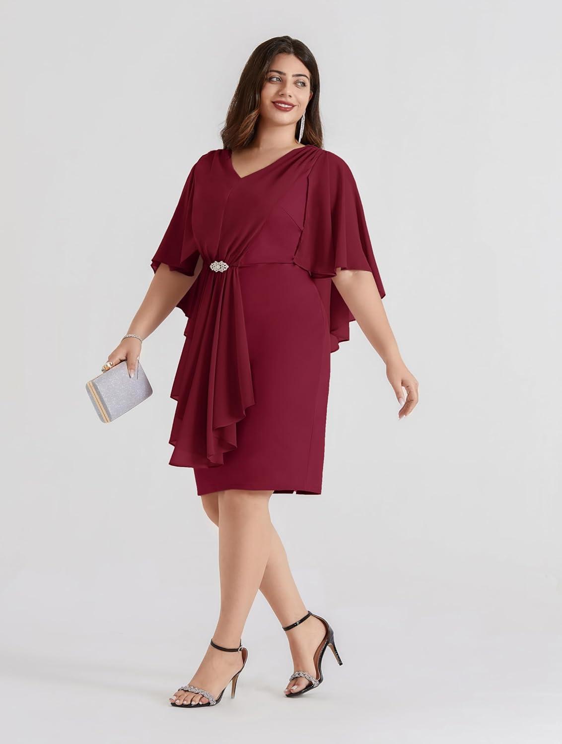Our Honest Take on Hanna Nikole's Plus Size Cocktail Cape ‍Dress