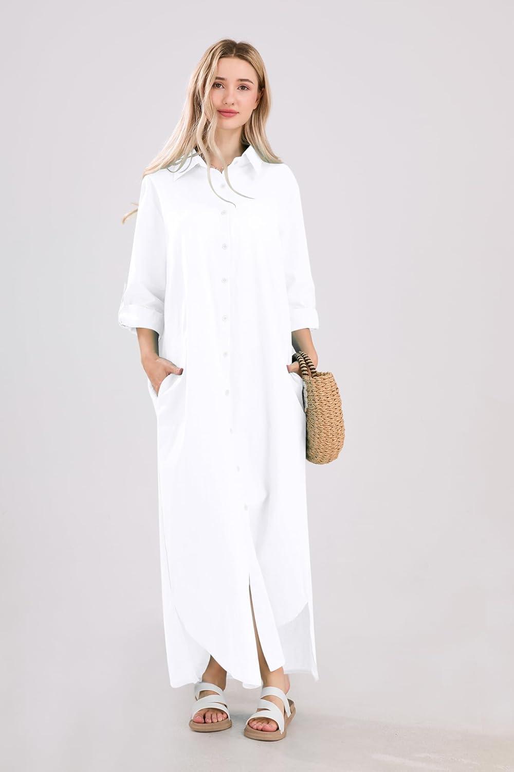 Our⁤ Honest Take on UTCOCO's ‍2025 Casual Maxi Shirt Dress