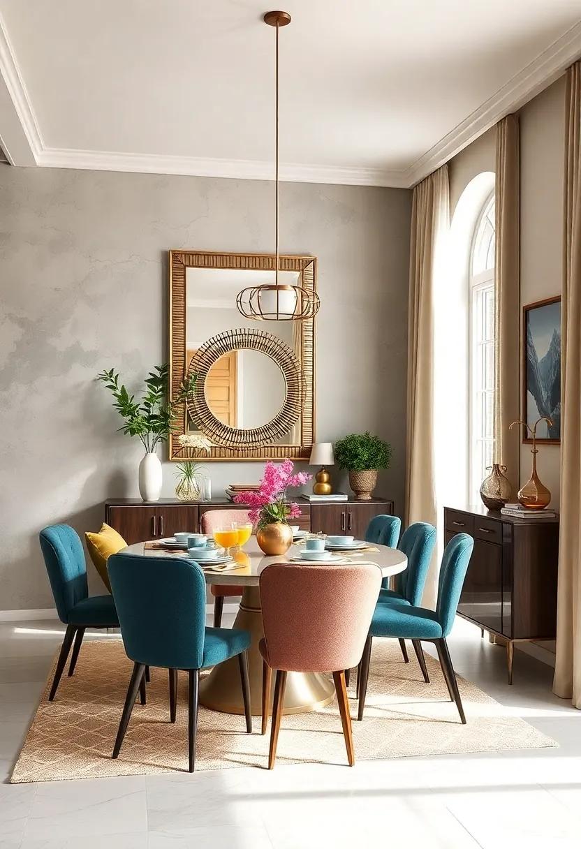 Hang a ⁤decorative ⁣mirror: ​Mirrors create the⁢ illusion of space and brightness, ⁢enhancing the dining experience and decor‍ without⁤ significant expense