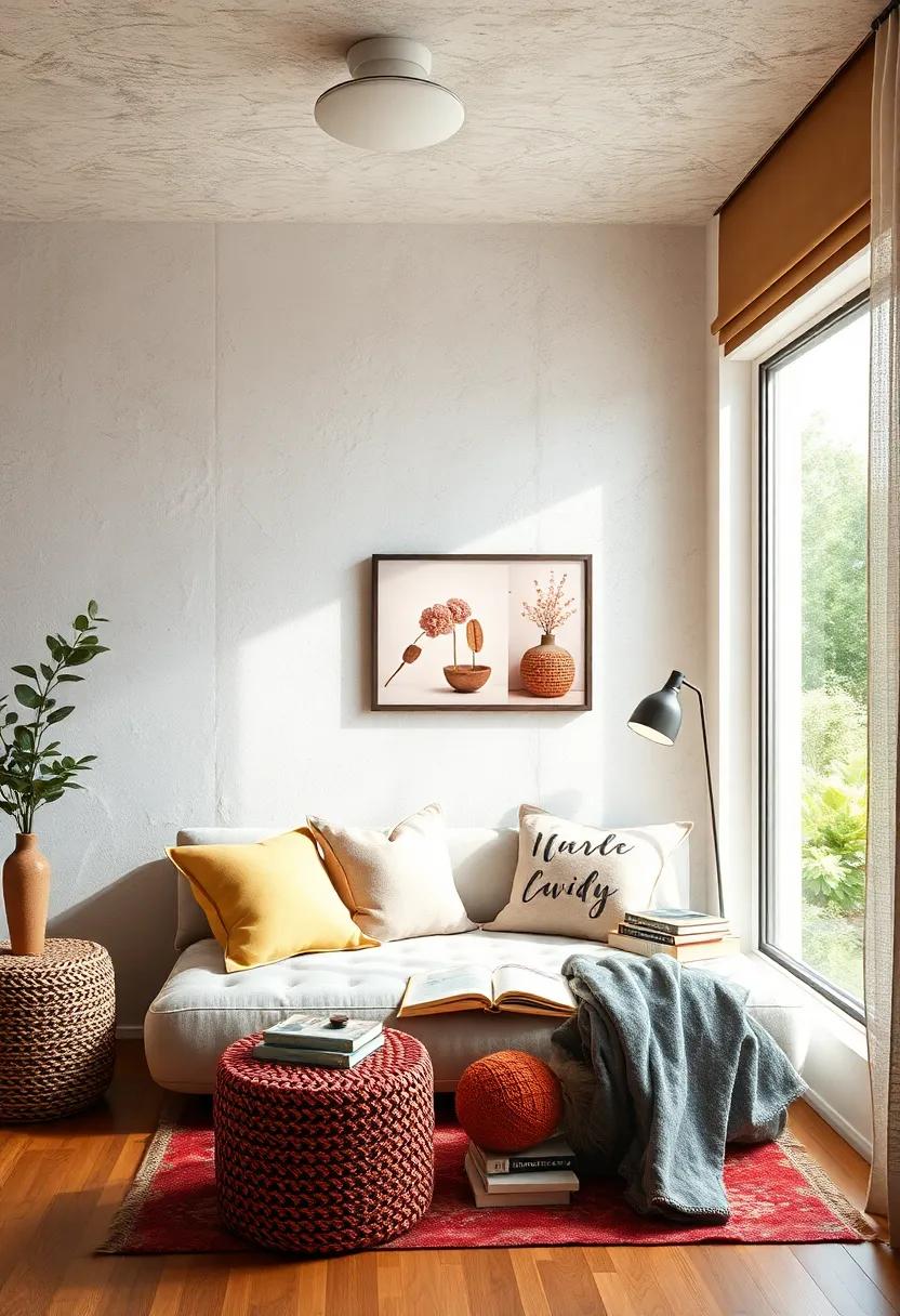 Choose the perfect Spot: Look for a corner in the room that receives ample natural light and has a peaceful atmosphere to foster a reading mood