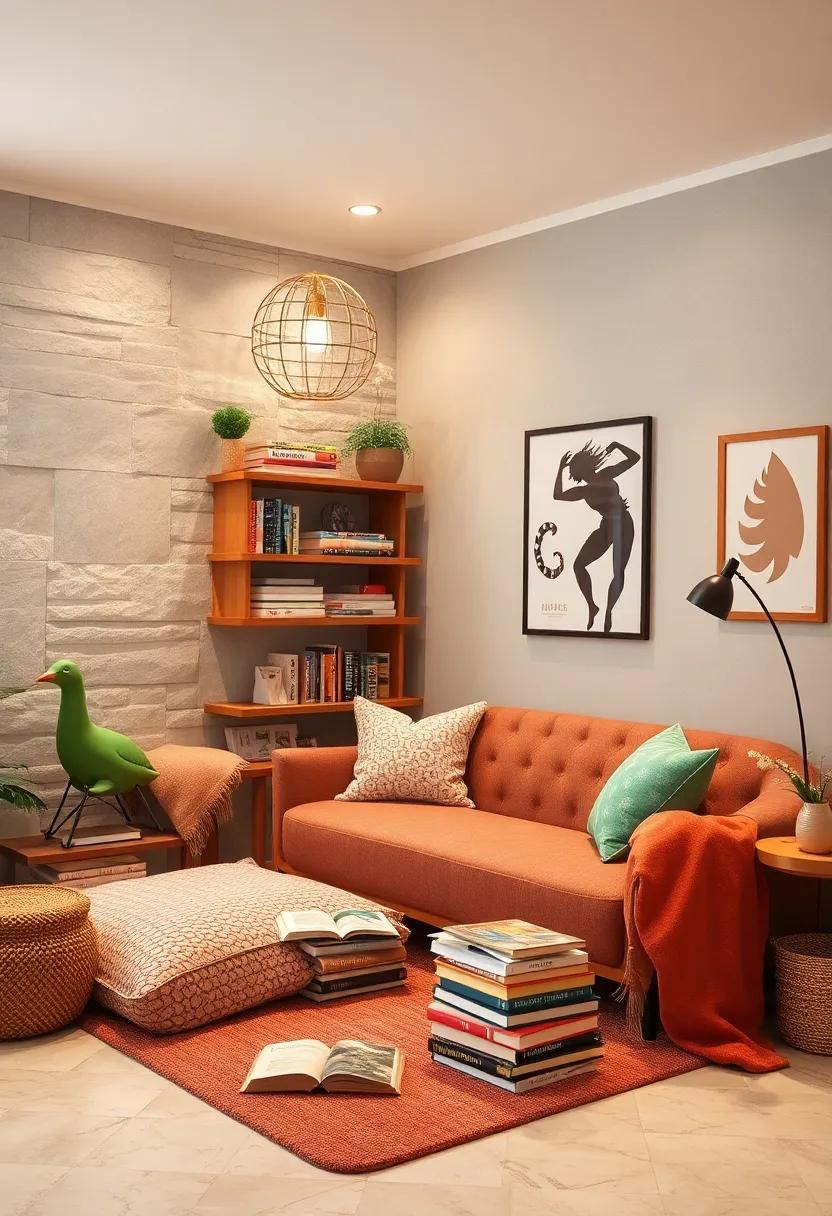 Variety of Reading Materials: Include a mix of books, magazines, and graphic novels to cater to different moods and interests