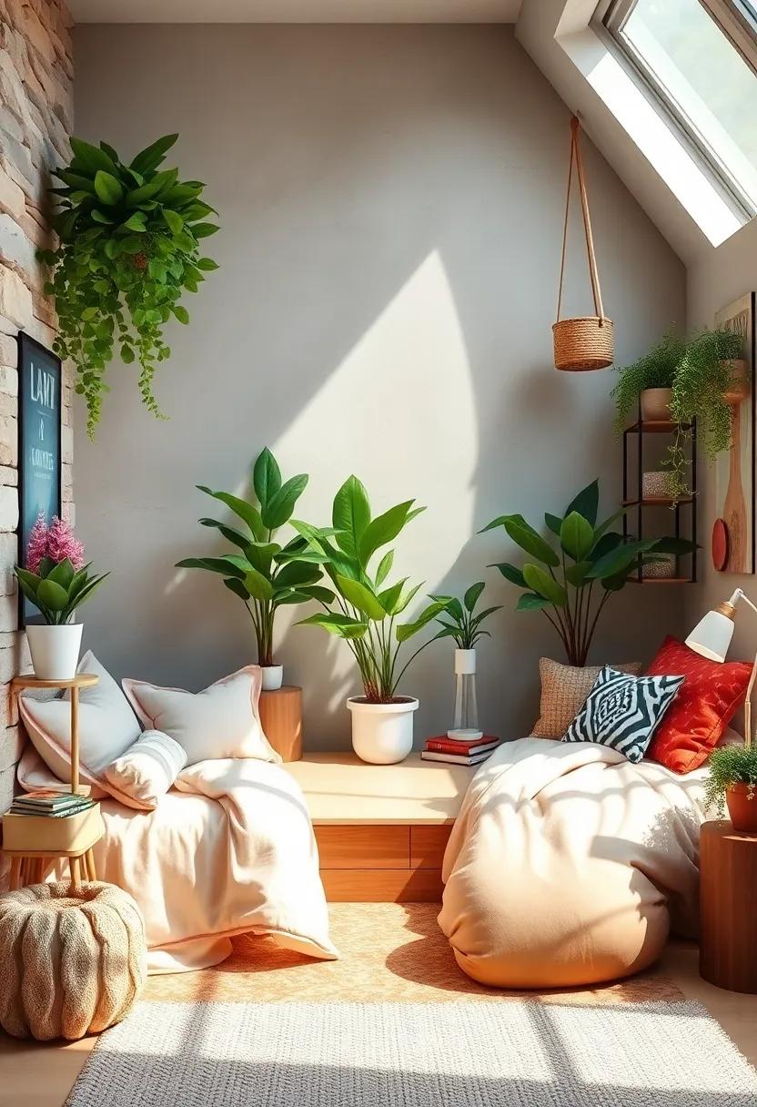 Plant Life: Introduce potted plants or hanging greenery to infuse life into the corner, enhancing both aesthetics and air quality
