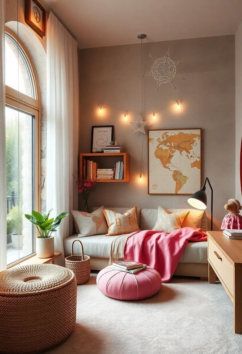 Thematic Decor: Choose decorative items that reflect her favorite genres (like whimsical fairy lights for fantasy or vintage maps for adventure)