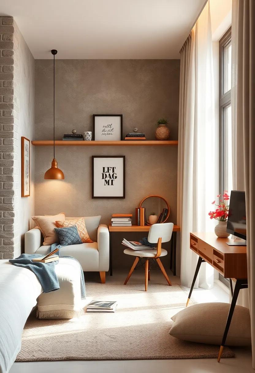 Cozy Workstation: If homework happens here too,designate a small area for schoolwork that still feels part of the cozy reading space