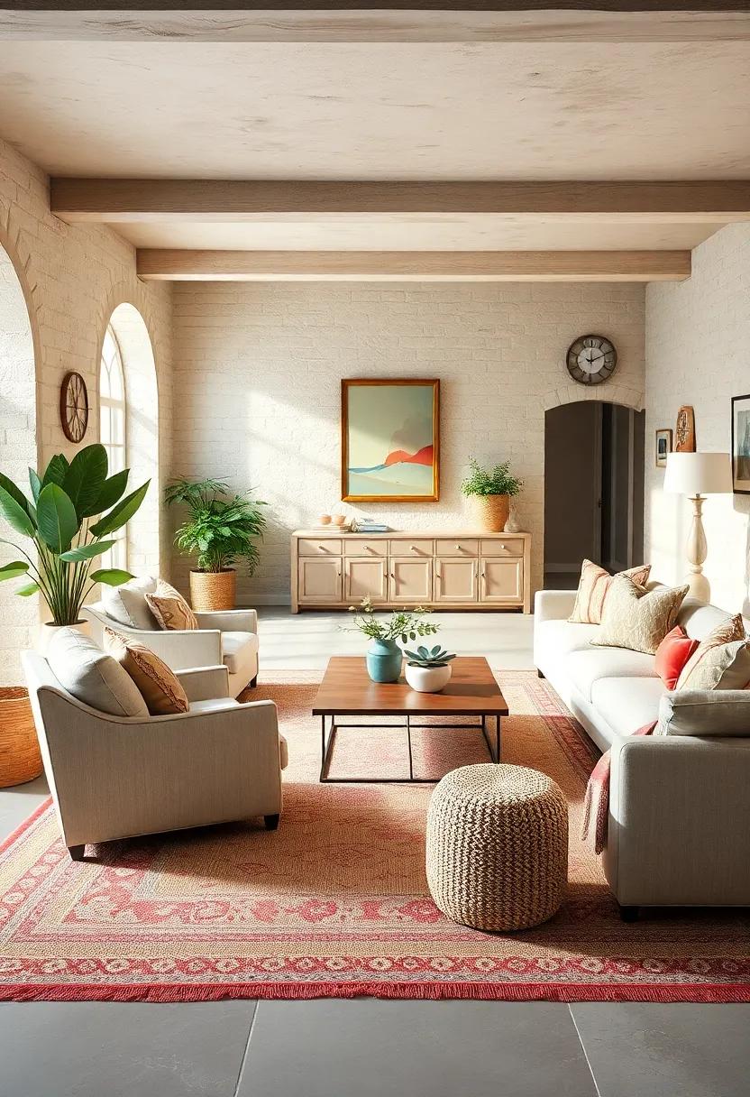 Layer with Area rugs: Use overlapping area rugs in soft hues or natural fibers to define spaces⁢ and add warmth underfoot