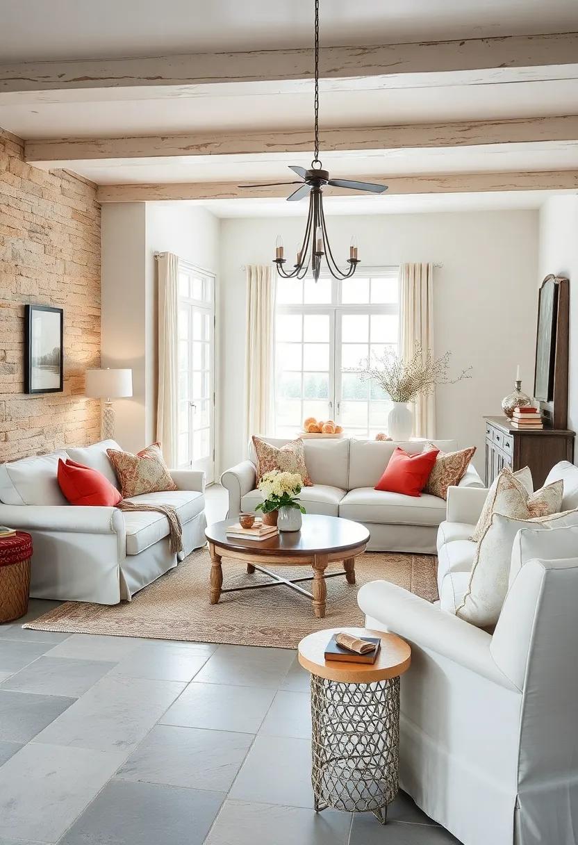 Opt for Slipcovered ⁢Furniture: Choose slipcovers for ⁣your sofas and chairs to allow for easy cleaning⁤ while adding a relaxed and inviting vibe