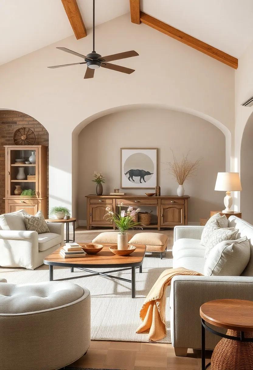 Add rustic Accessories:⁣ Find items such as wooden bowls, ​iron candlesticks, and ⁢other rustic⁤ accents to enhance the⁣ cozy, homey feel of your living room