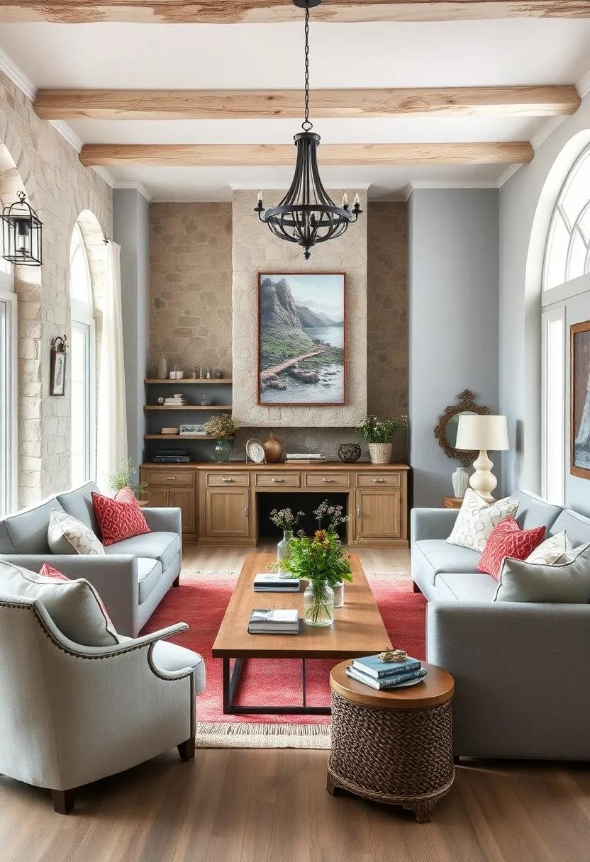 use Natural Materials:‍ incorporate materials like reclaimed wood, wrought ⁣iron, and stone⁣ to emphasize the rustic, organic feel ​of French country design
