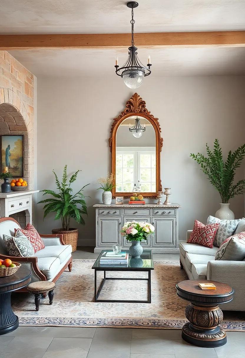 Add a Vintage Mirror: Choose an ⁣ornate⁣ antique mirror to reflect light ​and create⁤ an illusion of spaciousness, while adding a classic French touch