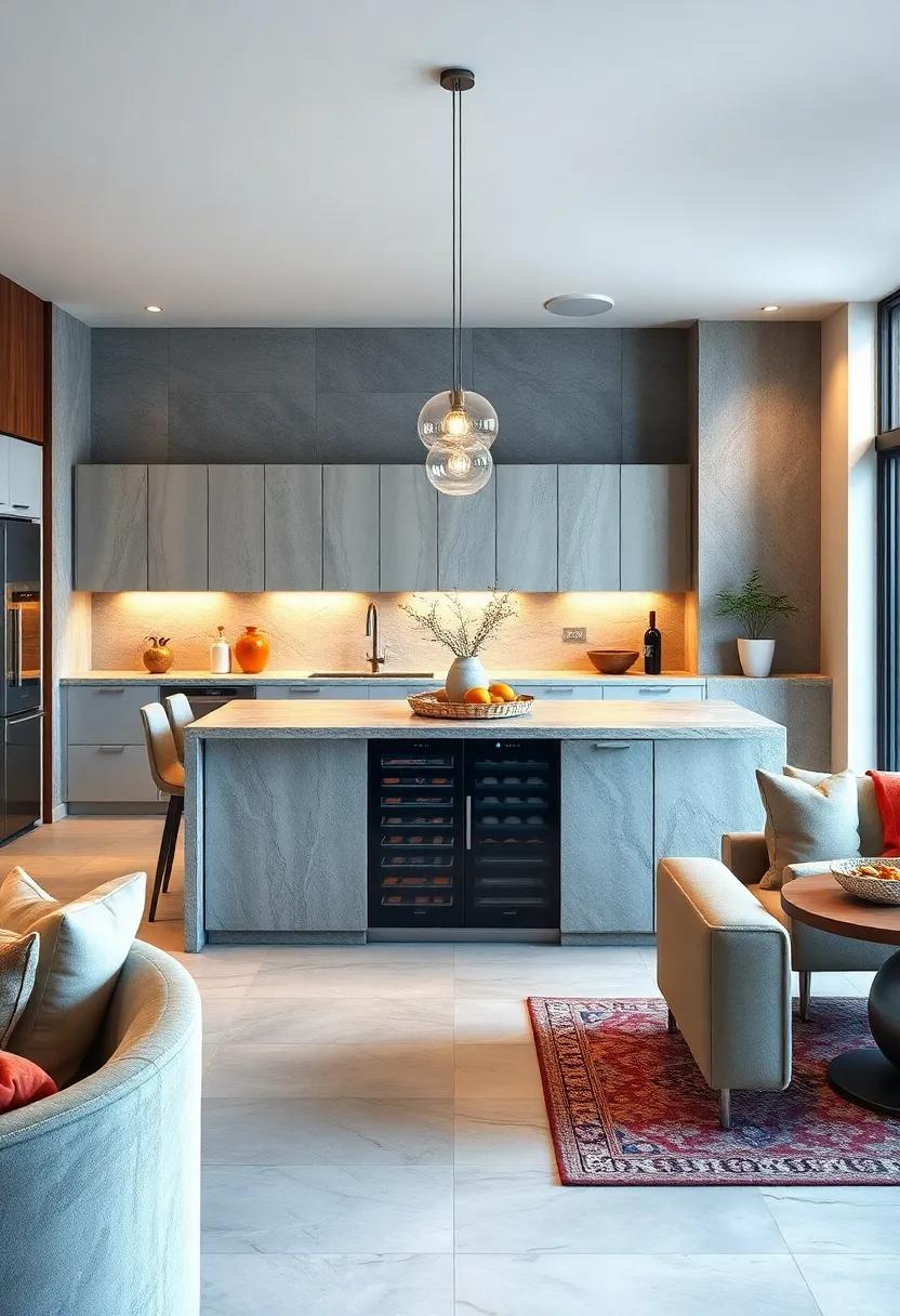 Entertainment ⁤Hub: Design an island that includes ⁤an integrated wine cooler and food⁣ prep area, allowing⁤ you to entertain effortlessly​ while enjoying ⁣meals with friends