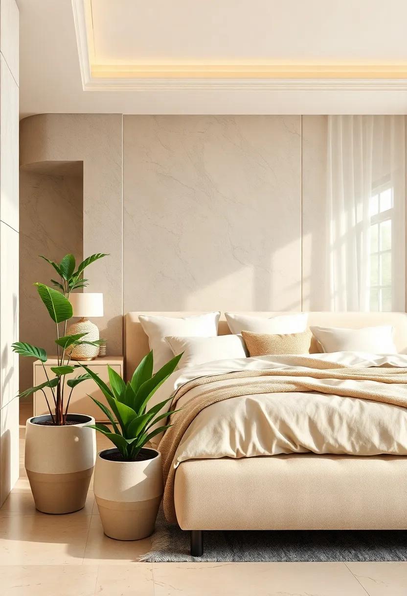 Earthy Plants: Add greenery with potted plants in⁣ beige ceramic pots for a natural touch⁤ that complements the⁣ sophisticated color scheme