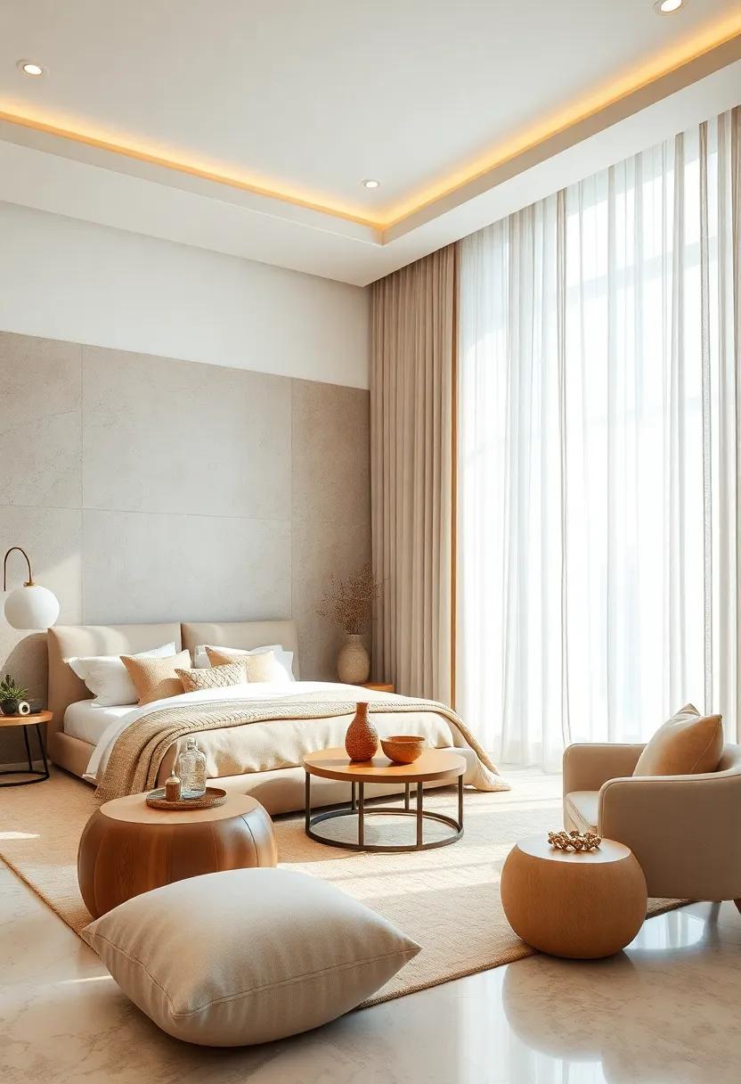 Coordinating Curtains: Opt for floor-to-ceiling ivory drapes that filter natural light beautifully, adding an⁤ airy ⁤touch to your space