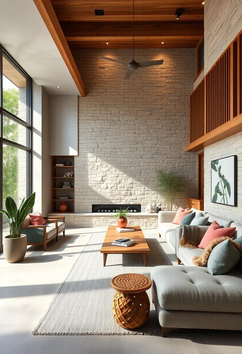 Embrace Nature: ⁢Discover how luxury stone walls echo the beauty of the natural landscape,seamlessly integrating modern design with earthy elements