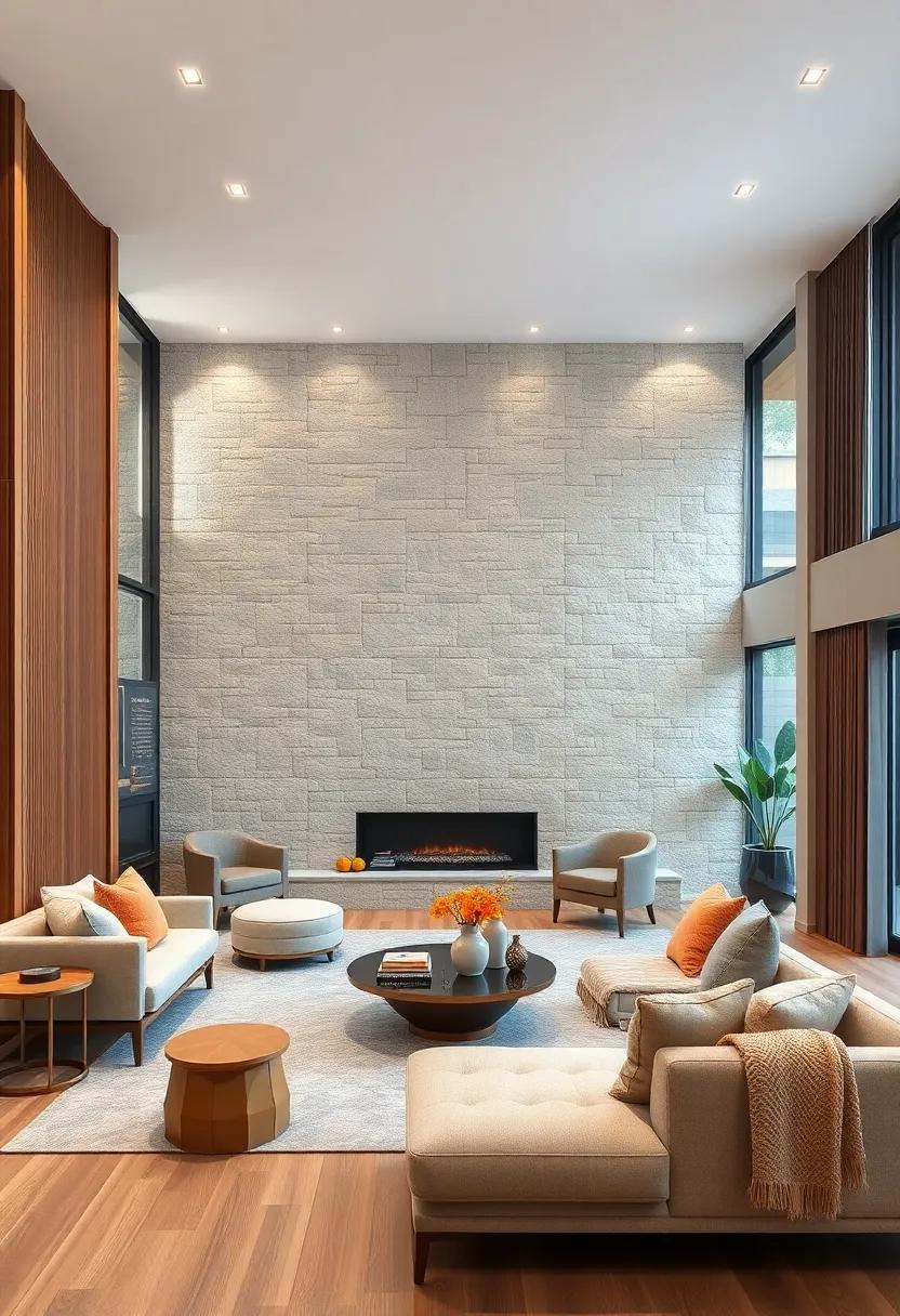 statement Focal Points: ⁢Learn how a stunning stone wall can⁢ serve as a‌ captivating centerpiece, ⁢drawing the eye and​ sparking conversation in ⁤any living space