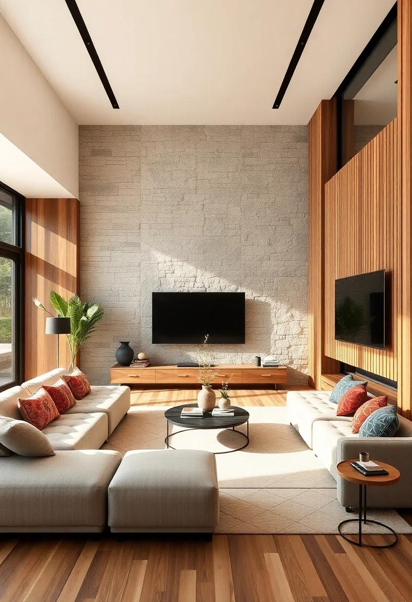 Color Palette Coordination: Learn how the ⁣natural hues of stone and ​wood can complement ⁣and‍ enhance your home's color scheme, creating visual cohesion