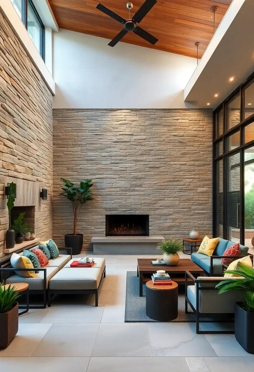 Outdoor Living Spaces: Experience how⁢ stone walls create stunning outdoor living areas, providing both functionality and ‌beauty for entertaining guests