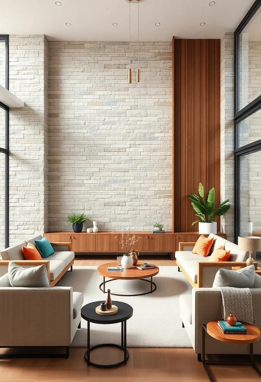 Layered Design: Learn the art of⁤ layering⁣ materials, ‍where stone and wood complement other elements like metal and glass⁤ for a well-rounded modern look