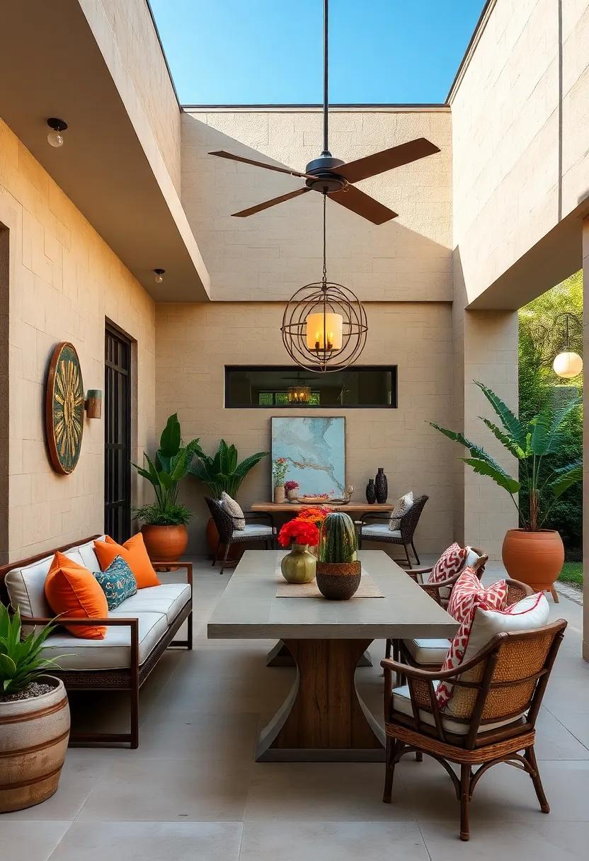 Artistic Touches:​ Introduce unique art pieces or sculptures ⁤to your outdoor ⁢dining area, adding‍ a creative flair ​that sparks conversation