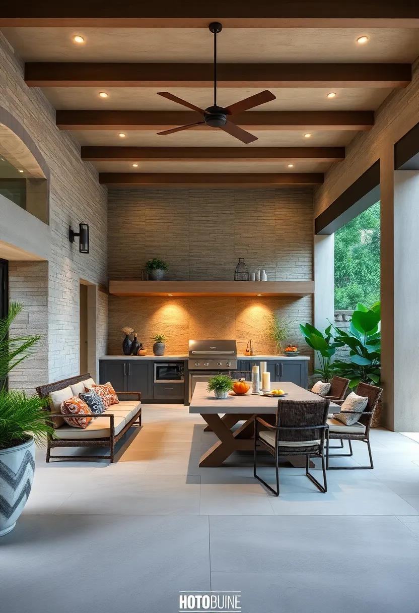 Culinary Escape: Design​ a‌ space with ⁤a ⁤built-in outdoor kitchen and⁤ grill station to elevate your al fresco dining experience and encourage culinary creativity