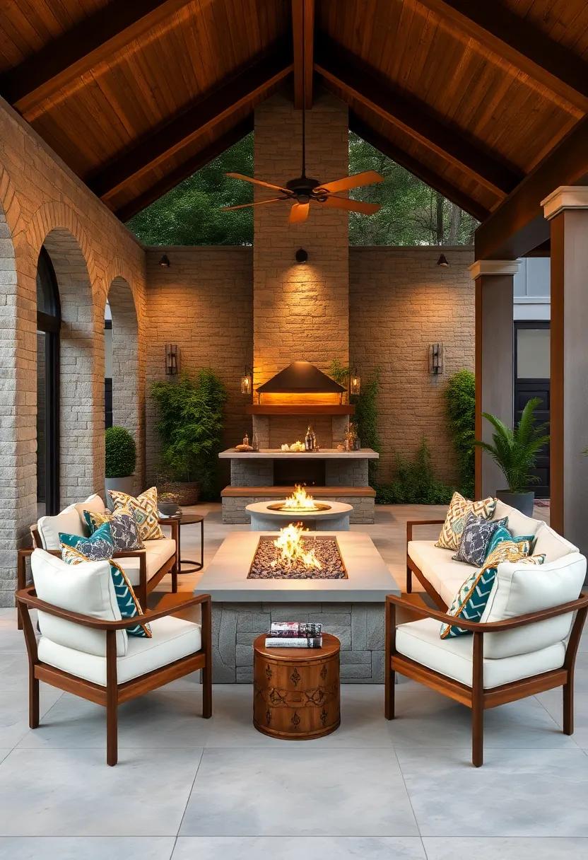 Fire Pit Feasts: Create an‍ inviting‍ space ⁢around a ⁢fire pit, allowing ⁤for warm gatherings and the‍ perfect s'mores night under the stars